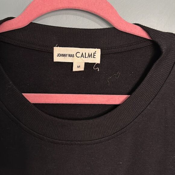 Johnny Was Calmé Metallic Accent Crew Neck - Picture 5 of 9